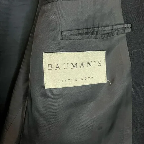 Ermenegildo Zegna Men's 52R Blue Wool Plaid Blazer Formal Designer Business - Picture 6 of 15